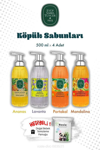 Eyüp Sabri Tuncer Zeytinyağlı Hawaii Ananas Doğal Zeytinyağlı Köpük Sabun 500 ml