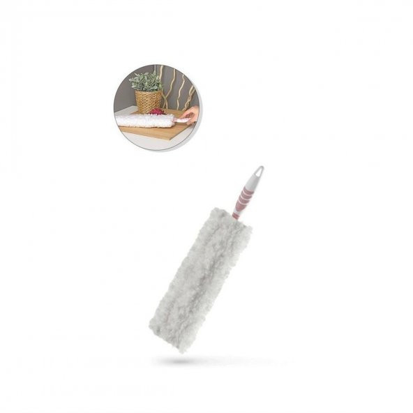 Saplı Esnek Başlıklı Mikrofiber Toz Alma Aparatı Asorti - 3