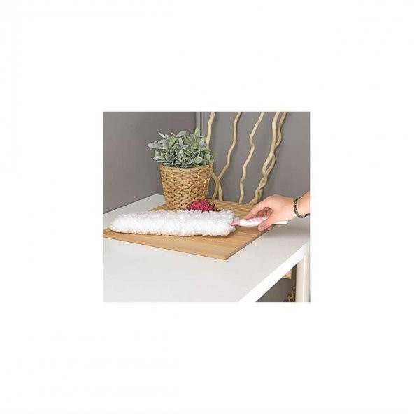 Saplı Esnek Başlıklı Mikrofiber Toz Alma Aparatı Asorti - 4