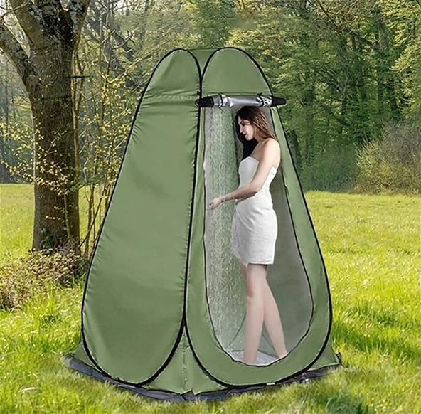 Kamp Alanı Duş Giyinme Wc Çadırı Fotoğrafcı Prova Kabini 190x120x120 ürün görseli 1