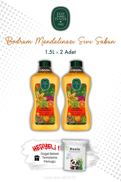 Eyüp Sabri Tuncer Bodrum Mandalinası Doğal Zeytinyağlı Sıvı Sabun 1500 ML