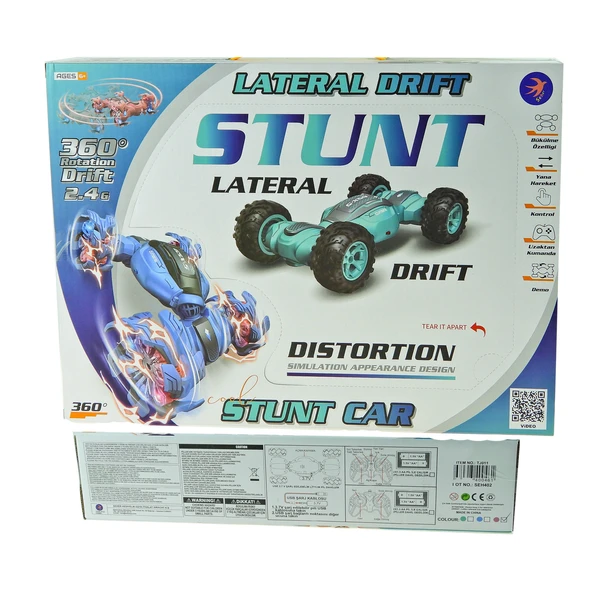 1:16 Sc Uk Oyuncak Drift Akrobat Araba 2.4ghz Işıklı Şarjlı 4X4 - 3