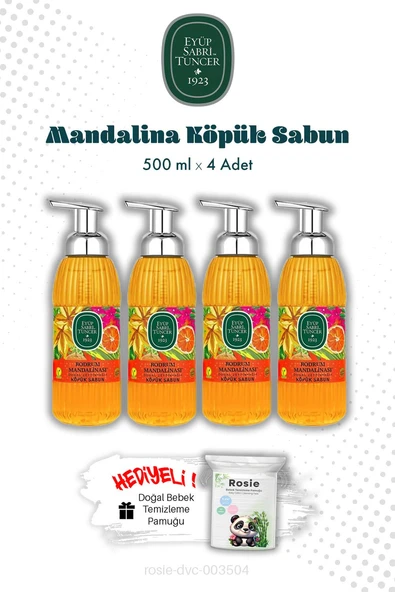 Eyüp Sabri Tuncer Zeytinyağlı Bodrum Mandalinası Köpük Sabun 500 ML ürün görseli