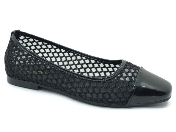 Feles Dantel Detaylı Kadın Babet Ayakkabı - Resim 17