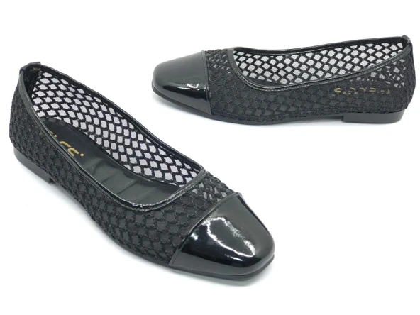 Feles Dantel Detaylı Kadın Babet Ayakkabı - Resim 12