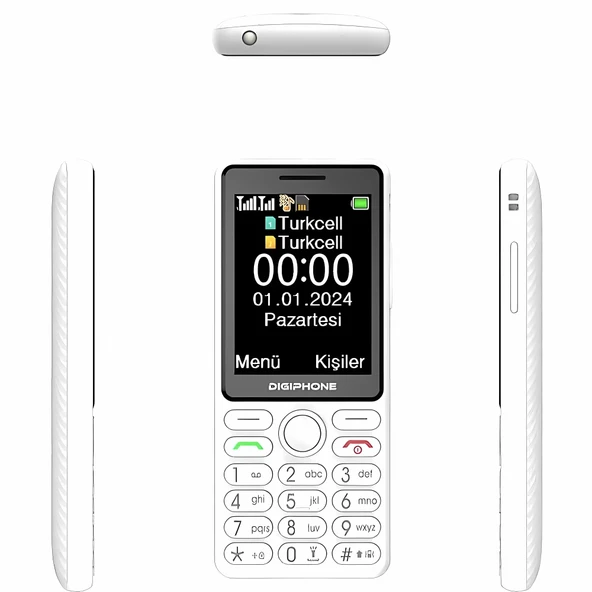 Digiphone S600 Plus Tuşlu Cep Telefonu Beyaz - 3
