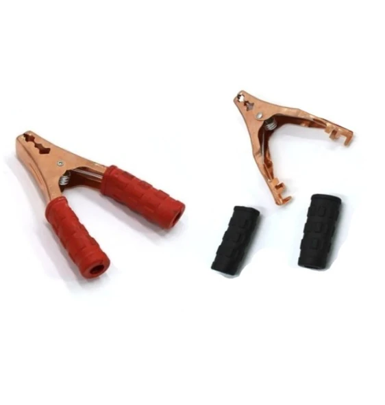 OTO MOTTO Akü Takviye Kablo Maşası Kırmızı Siyah 2'Li Büyük Boy - 3