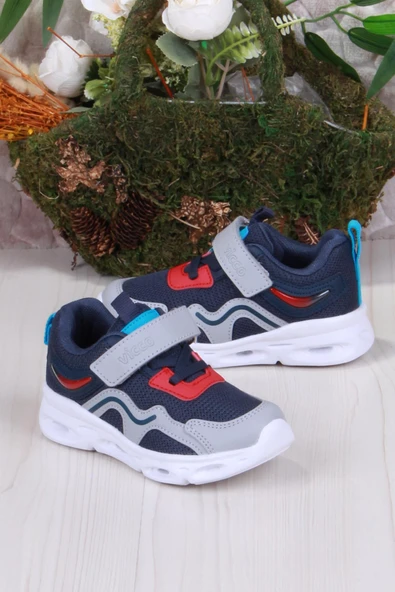 Vicco 346.B24Y.117 Lacivert Rony Işıklı Erkek Çocuk Ayakkabı - Resim 2