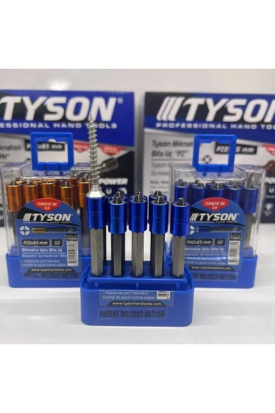 Tyson PZ2X65 mm S2 Çeliği Tek Yönlü Mıknatıs Uçlu Bits Uç (1 Adet) - 2