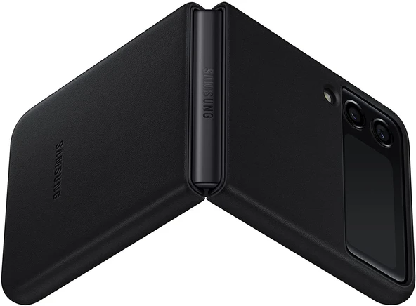 Samsung Galaxy Z Flip3 5G Deri Kılıf Hakiki Deri Lether Cover EF-VF711 - 3