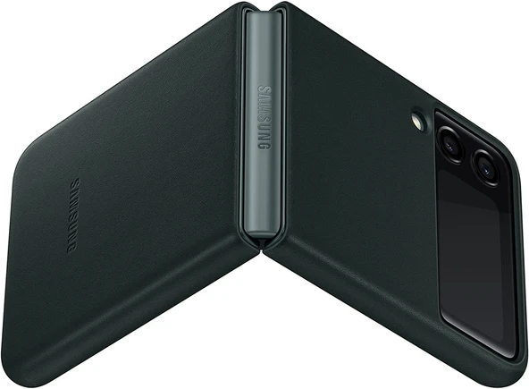Samsung Galaxy Z Flip3 5G Deri Kılıf Hakiki Deri Lether Cover EF-VF711 - 7