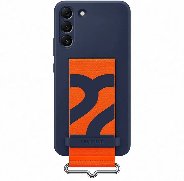Samsung Galaxy S22+ Plus Kayışlı Silikon Kılıf Strap Silicone Cover EF-GS906 - 5