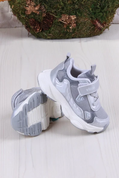 Vicco 346.B25Y.202 Gümüş Tag Hafif Rahat Kız Çocuk Ayakkabı - Resim 4