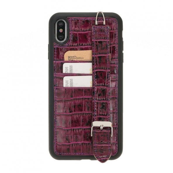 Bouletta FXC-CC-HA Deri Telefon Kılıfı iPhone XS Max YK02 - 5