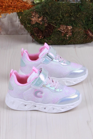 Fort Cool Yuki Rahat Hafif Sneaker Işıklı Kız Çocuk Ayakkabı - Resim 2