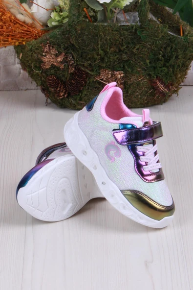 Fort Cool Yuki Rahat Hafif Sneaker Işıklı Kız Çocuk Ayakkabı - Resim 9