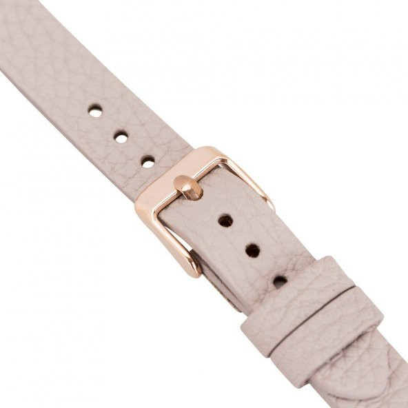 Bouletta Fitbit Versa2-3 Seri Uyumlu Deri Kordon Ferro R.Gold Troklu ERC3 Bej - 3