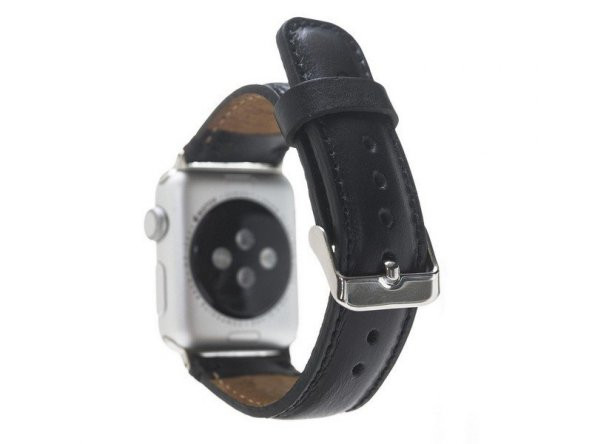 Bouletta Apple Watch Deri Kordon 42-44mm RST1 Siyah - 2