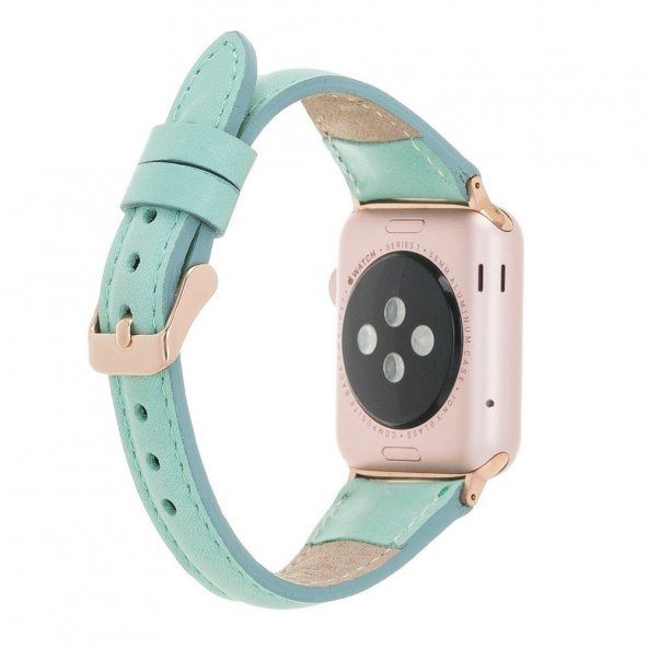 Bouletta Apple Watch Deri Kordon 42-44mm Slim BRN7 Yeşil - 2