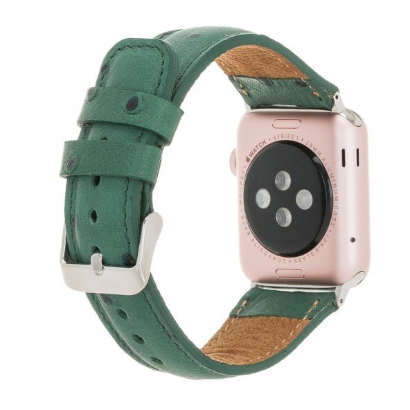 Bouletta Apple Watch Deri Kordon 42-44mm DE6 Yeşil - 2