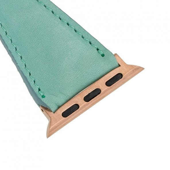 Bouletta Apple Watch Deri Kordon 42-44mm Slim BRN7 Yeşil - 5