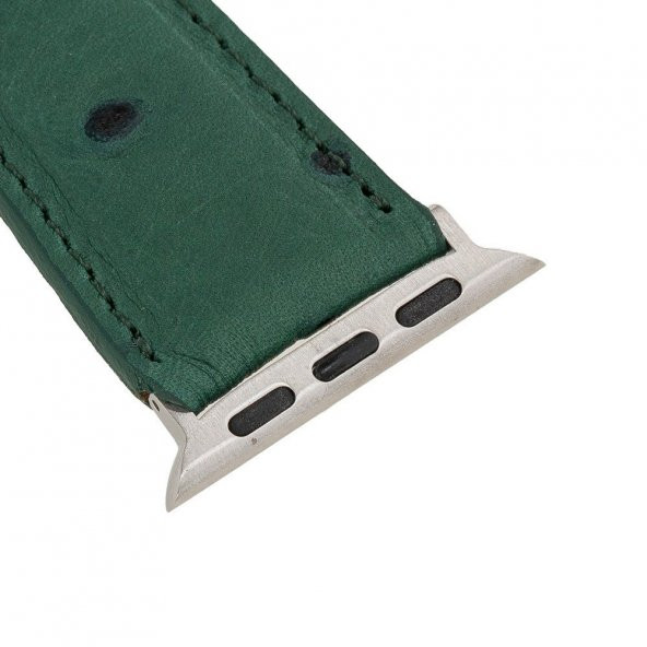 Bouletta Apple Watch Deri Kordon 42-44mm DE6 Yeşil - 5