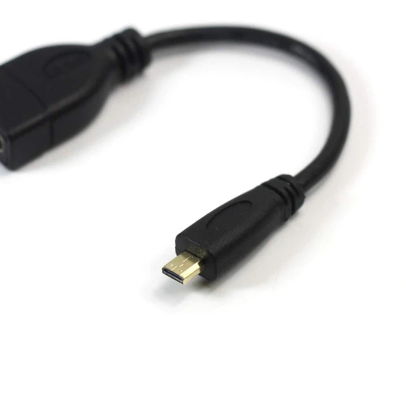 Ancheyn Micro HDMI to HDMI Çevirici Görüntü ve Ses Aktarım Kablosu 15 cm 5139 - 5