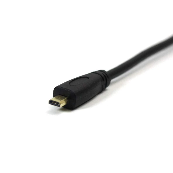 Ancheyn Micro HDMI to HDMI Çevirici Görüntü ve Ses Aktarım Kablosu 15 cm 5139 - 4