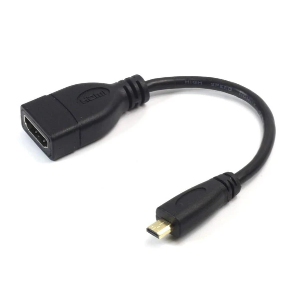 Ancheyn Micro HDMI to HDMI Çevirici Görüntü ve Ses Aktarım Kablosu 15 cm 5139 - 2