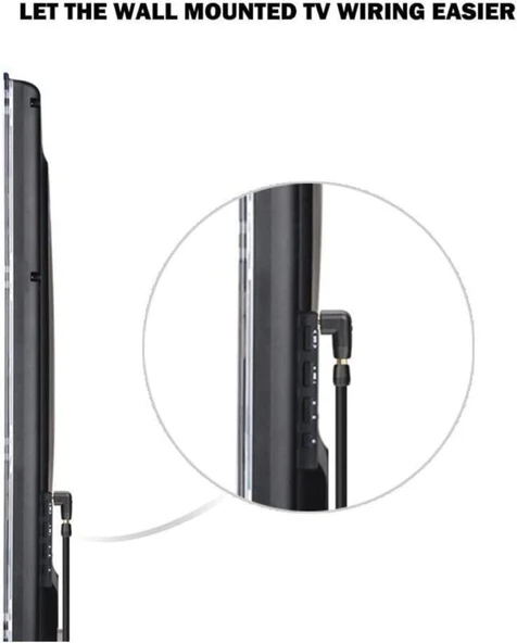 Hdmi L Dirsek 90 Derece Çevirici Dönüştürücü Uzatma Adaptörü 4519 - Resim 2