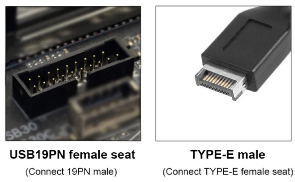 Ancheyn Type-E To USB 3.0 19 PIN Anakart Dişi Erkek Çevirici Dönüştürücü Adaptör 5209 - Resim 9