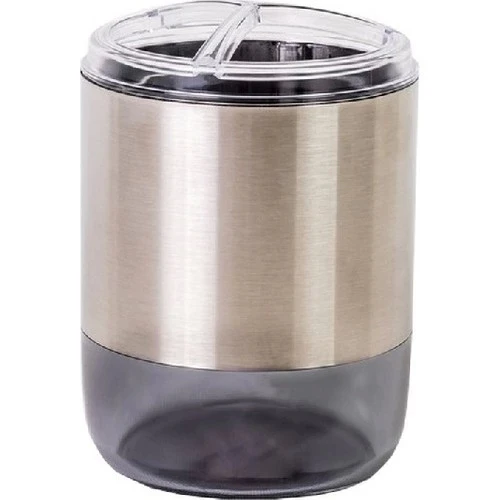 Lima XL Diş Fırçalık Şeffaf Siyah