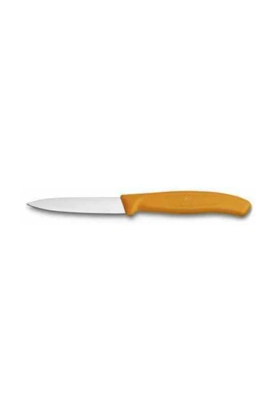 6.7606.L119 SwissClassic 8 cm. Düz Soyma Bıçağı Turuncu