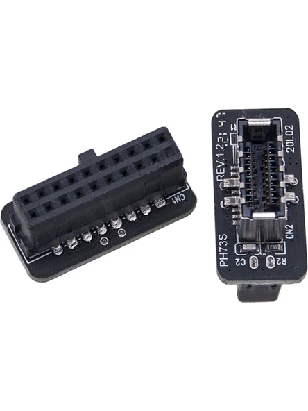 Type-E To USB 3.0 19 PIN Anakart Dişi Erkek Çevirici Dönüştürücü Adaptör 5209 - 6