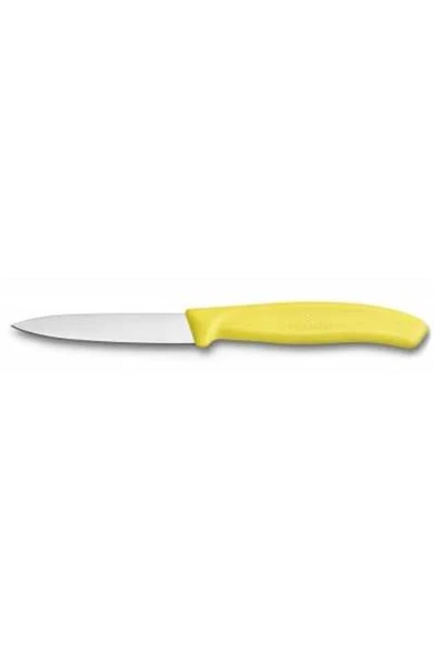 6.7606.L118 SwissClassic 8 cm. Düz Soyma Bıçağı Sarı