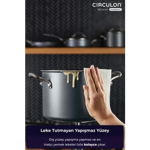 Circulon 24 cm Kapaklı Derin Tencere - 2