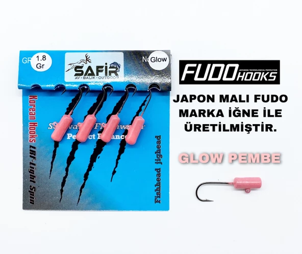 SAFİR ROCKET PLUS UV ve GLOW JİG HEAD (JAPON FUDO İĞNE) - 9