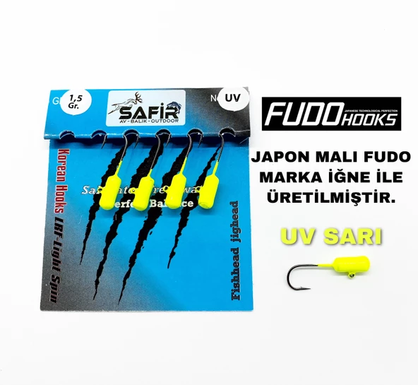 SAFİR ROCKET PLUS UV ve GLOW JİG HEAD (JAPON FUDO İĞNE) - 4