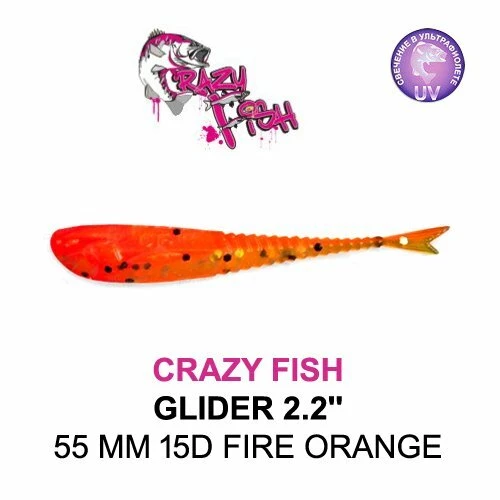 CRAZY FISH GLIDER 2.2'' / 55 MM SAHTE SİLİKON - 4