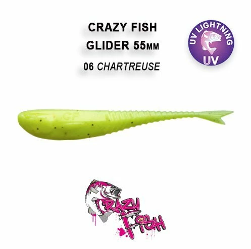 CRAZY FISH GLIDER 2.2'' / 55 MM SAHTE SİLİKON - 7