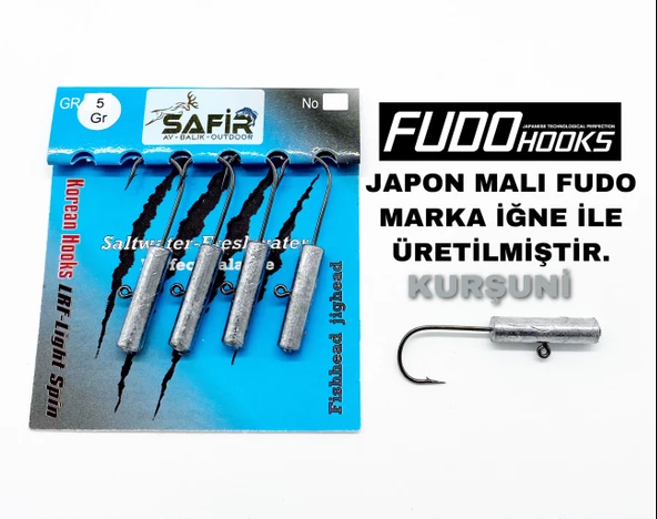 SAFİR ROCKET PLUS UV ve GLOW JİG HEAD (JAPON FUDO İĞNE) - 7