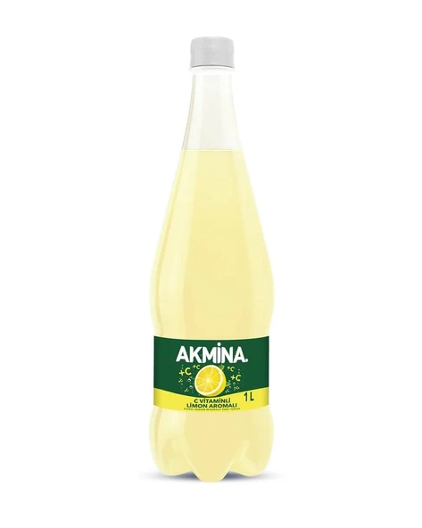 Akmina Limon Aromalı Maden Suyu 1 Lt