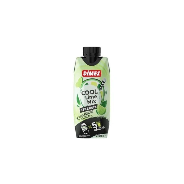 Dimes Cool Lime Mix Şekersiz 310 Ml X 6 Adet - 2