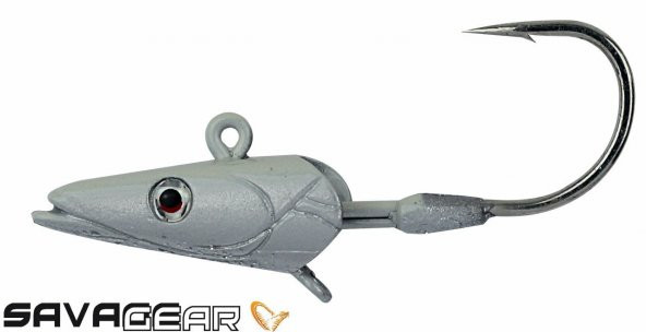 Savage Gear Sandeel Jig Head 16g 3/0 - 3pcs Real Pearl Suni Yem - 2