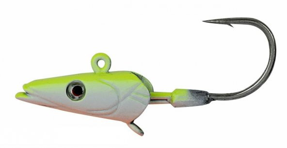 Savage gear Sandeel Jig Head 16g 3/0 - 3pcs Glow Suni Yem - 3