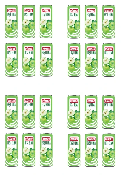 Dimes Ekşi Elmalı İçecek 250 Ml X 24 Adet