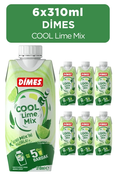 Dimes Cool Lime Mix 310 Ml X 6 Adet