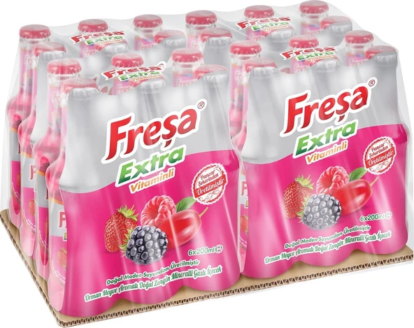 Freşa Extra Orman Meyve Aromalı Maden Suyu 200 Ml X 24 Adet
