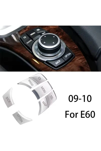YıldızTuning BMW 5 Serisi E60 Joyistik Tuş Kaplaması Çerçeve 2009-2010