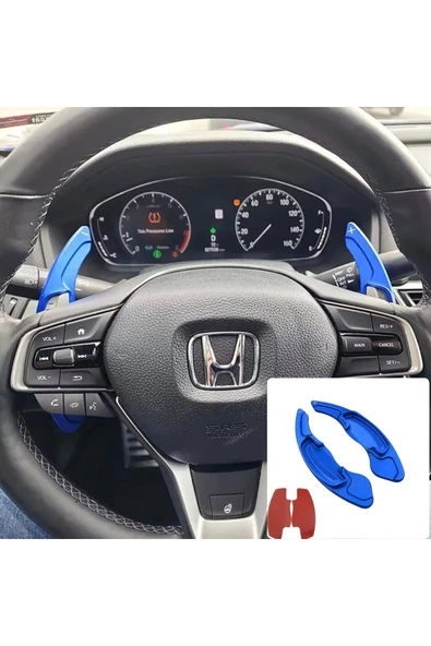 YıldızTuning Honca Civic FC5 FC8 FK5 Mavi F1 Kulakçık Pedal Shifter 2016-2021